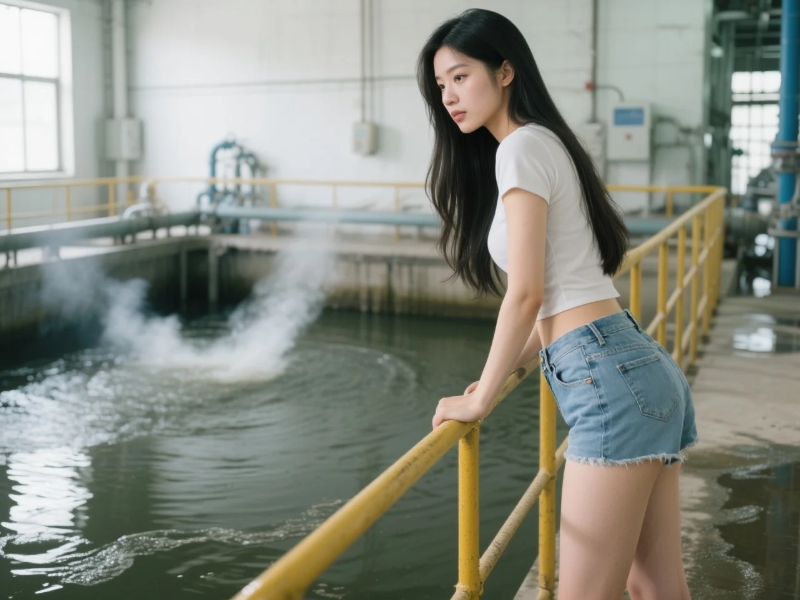 污水處理廠污水池現(xiàn)場圖